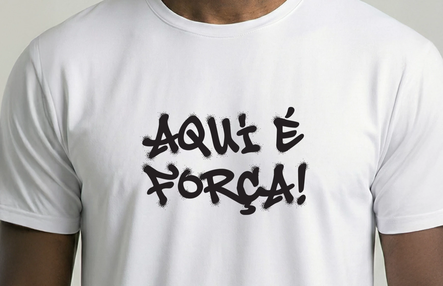 Camiseta Aqui é Força - Branca